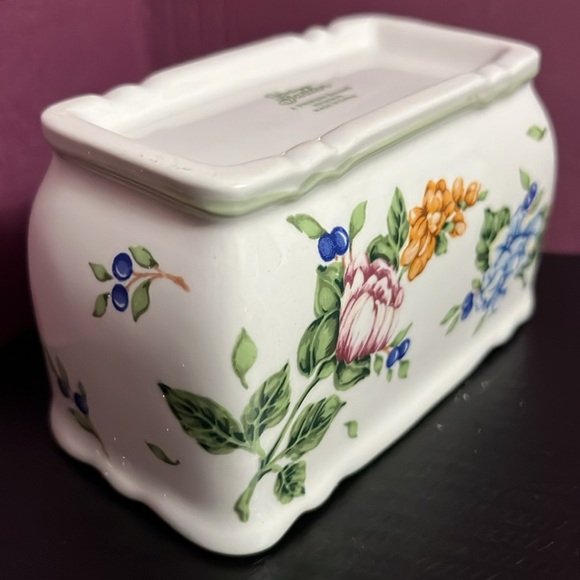 Vintage Garden Floral Ceramic Sugar Packet Holder by PRINCESS HOUSE 2286 - Picture 5 of 9